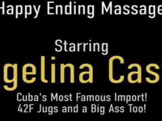 Extraordinary Massage And Pussy Fucking&excl; Cuban seductress Angelina Castro Gets Dicked&excl;