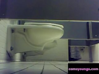 Høyskole jenter toalett spionering, gratis webkamera voksen film 3b: