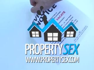 Propertysex tenant ด้วย phenomenal นม fucks เธอ landlord